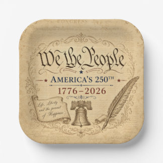 We the People Bowl Paper Plate