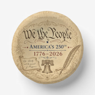 We the People Bowl Paper Plate