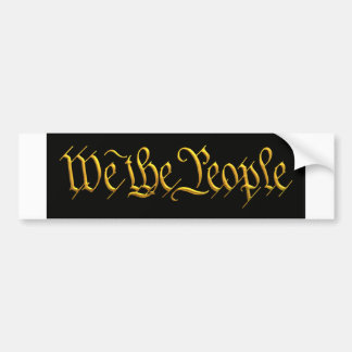 We The People Bumper Sticker