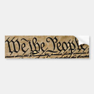 We the people bumper sticker