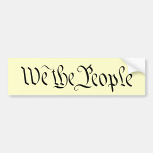 We the People Bumper Sticker 2