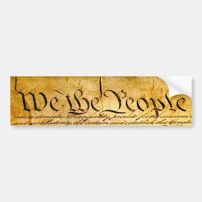 We the People - Constitution Bumper Sticker (Front)