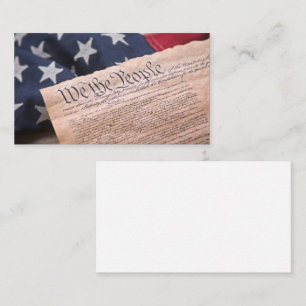 We the People Constitution Business Card