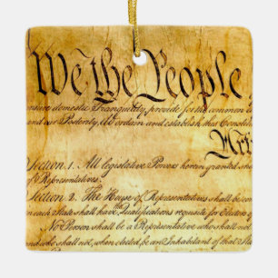 We the People - Constitution Ceramic Ornament