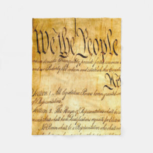 We the People - Constitution Fleece Blanket