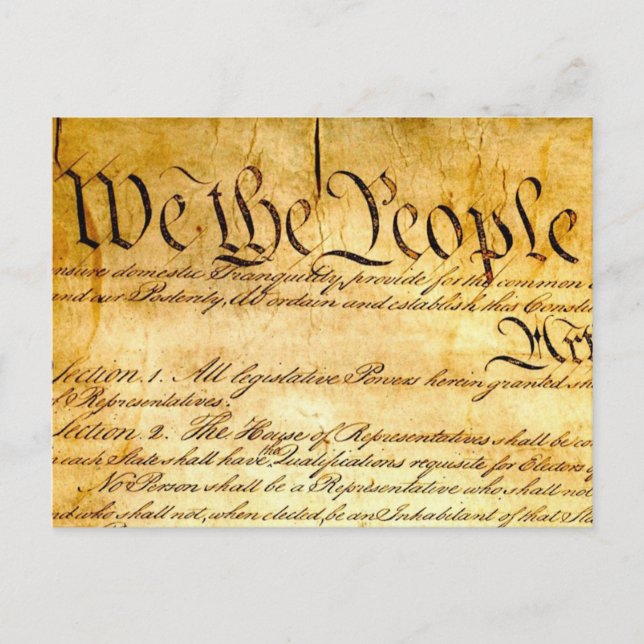 We the People - Constitution Postcard (Front)