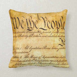 We the People - Constitution Throw Pillow