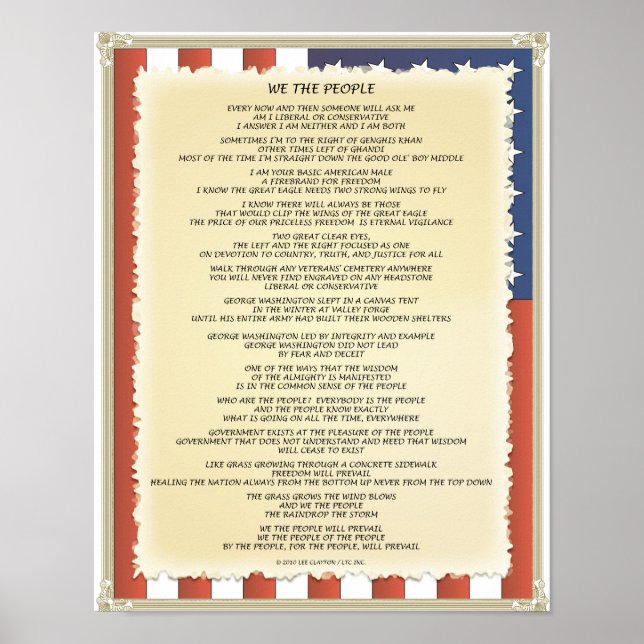 "We The People" De Lee Clayton - Poster (Devant)