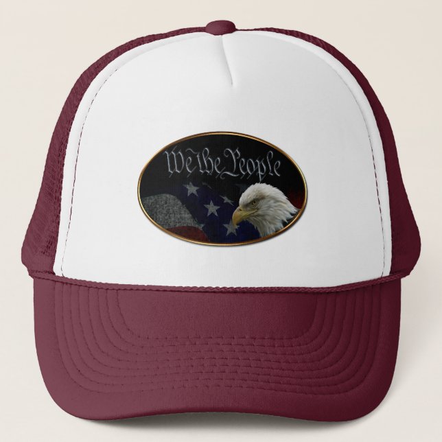 We The People Emblem Trucker Hat (Front)