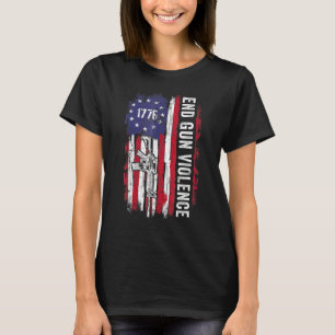 We The People Enough End Gun Violence No Gun Ameri T-Shirt