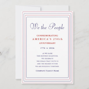 We the People Formal America 250 Semiquincentennia Holiday Card