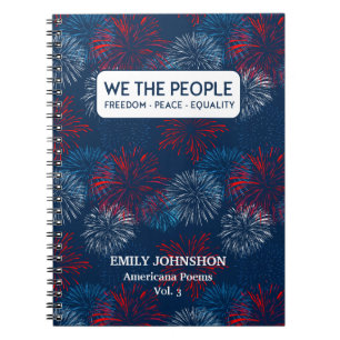 WE THE PEOPLE Freedom Peace Equality Personalized Notebook