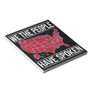 We the People Have Spoken Map of 2024 Election  Notepad