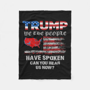 We The People Have Spoken Tee Usa Election 2024 Re Fleece Blanket