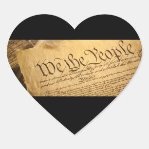 We The People Heart Stickers Envelope Seals