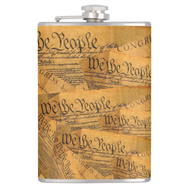 We The People Hip Flask (Front)