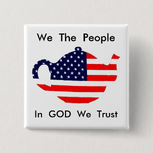 We The People In God We Trust Button