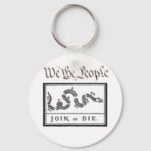 We the People... Join or Die Keychain