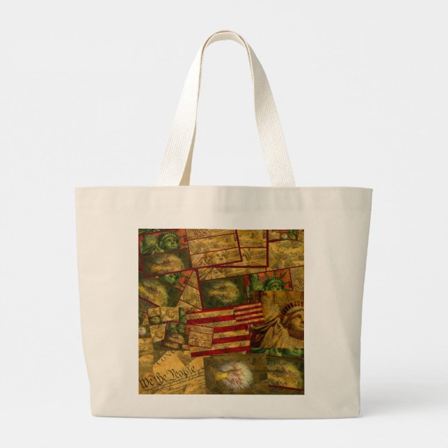 We The People Large Tote Bag (Back)