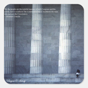 We the People - Lincoln Quote Sticker