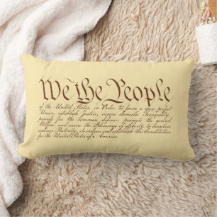 We the People Lumbar Pillow