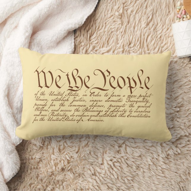 We the People Lumbar Pillow (Blanket)