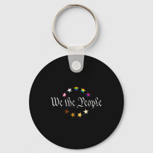 We The People Means Everyone Lgbtq Pride Month _1 Keychain
