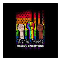 We The People Means Everyone US Constitution LGBT