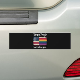 We The People Means Everyone Usa Lgbt Equality  Bumper Sticker