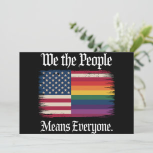 We The People Means Everyone Usa Lgbt Equality Invitation