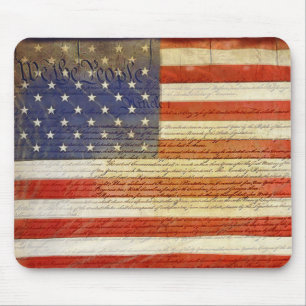 We The People on Flag Mouse Pad