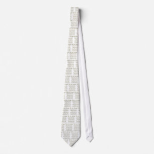 We The People Preamble gold font Tie