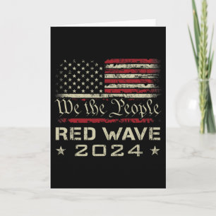 We The People Red Wave 2025 Election - Republican Card