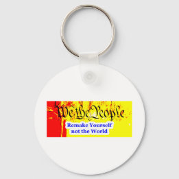 We The People Remake Yourself The MUSEUM Zazzle Gi Keychain