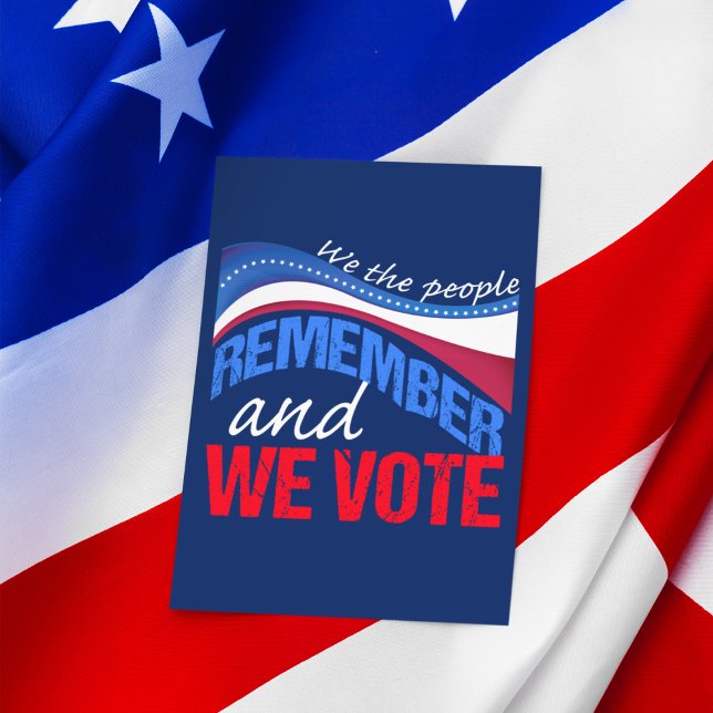 We the People Remember and We Vote Postcard (Creator Uploaded)
