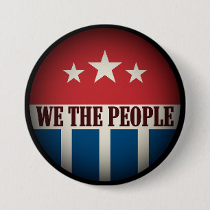 We the People Retro 3 Inch Round Button