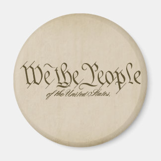 We The People Round Magnets