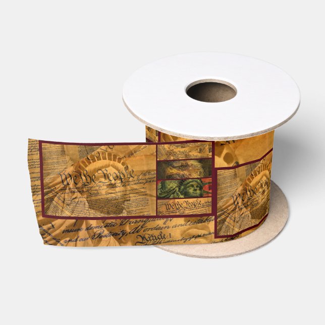 We The People Satin Ribbon (Spool)