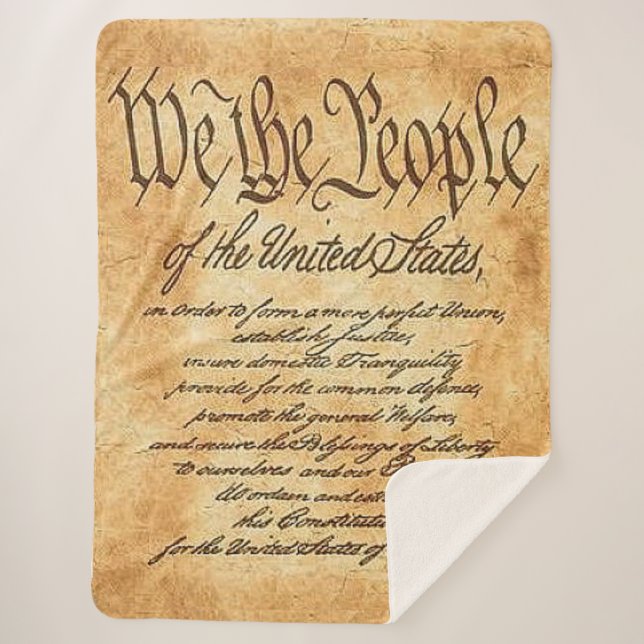 We the People Sherpa Blanket (Front)