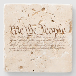 We the People Stone Coaster