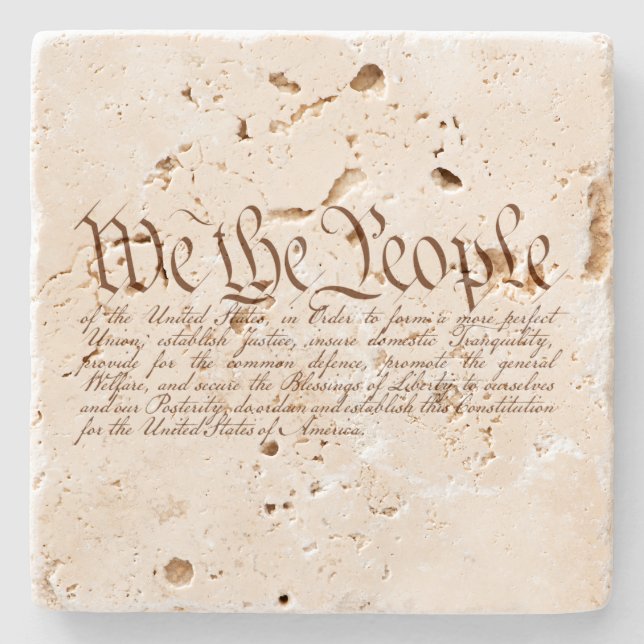 We the People Stone Coaster (Front)