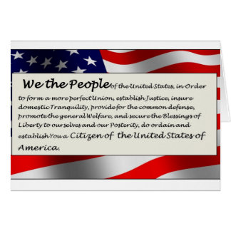 'We the People" Welcome New Citizen