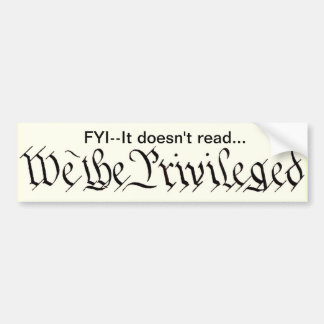We the Privileged sticker