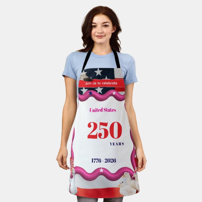 We The Silly Geese 250th Funny Celebration Apron (Worn)