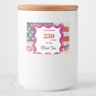 We The Silly Geese 250th Funny Celebration Food Label
