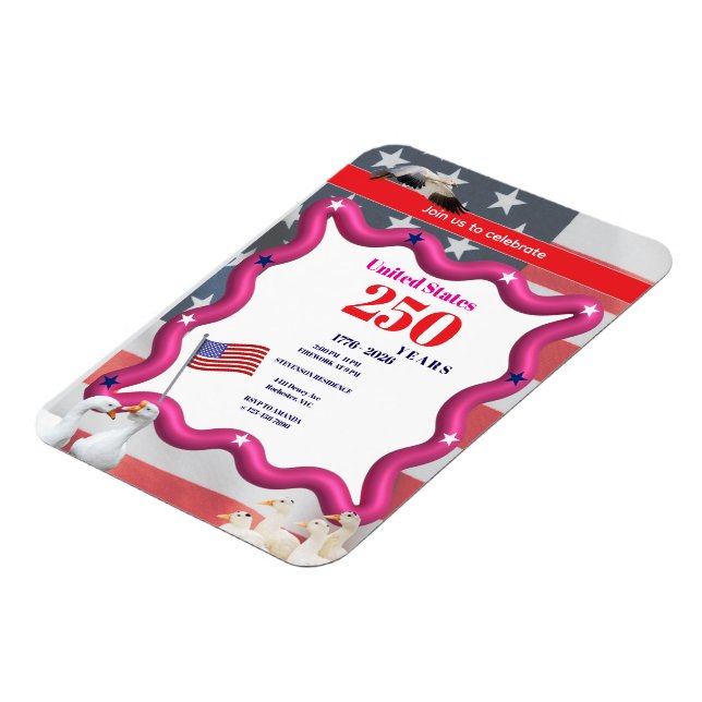 We The Silly Geese 250th Funny Celebration Magnet (Left Side)