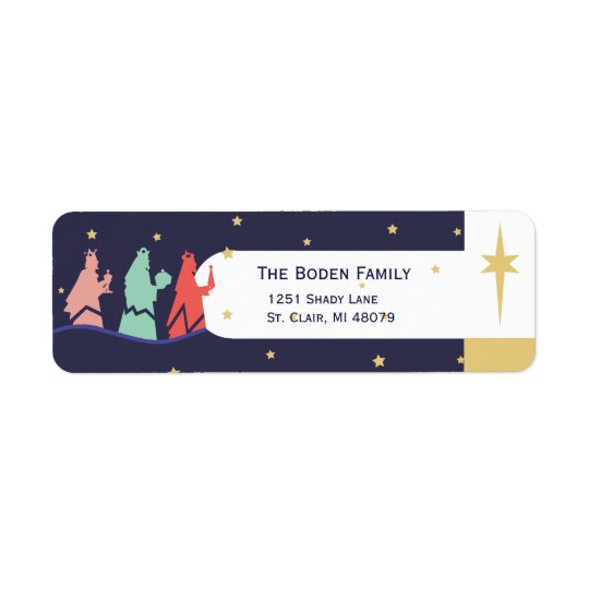 We Three Kings | Holiday Address Labels