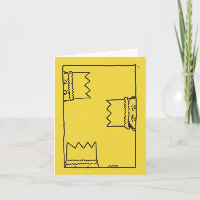 We Three Kings Quirky Christmas Card (Front)