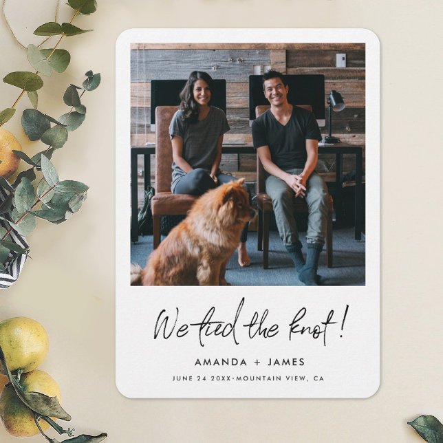 We Tied the Knot! Elopement Wedding Announcement (Creator Uploaded)