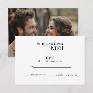 We Tied The Knot Elopement / Wedding Reception  RSVP Card